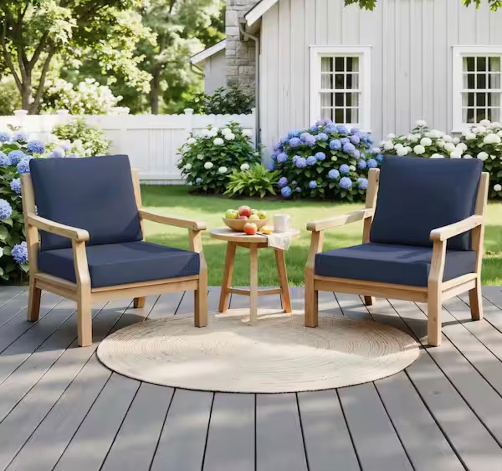 27.6 in. x 24.4 in. x 4.5 in. Patio chair Cushion
