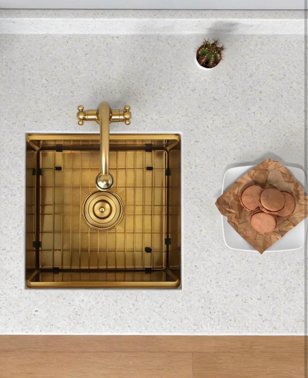 Gold Bar Sink Undermount (18" X18")