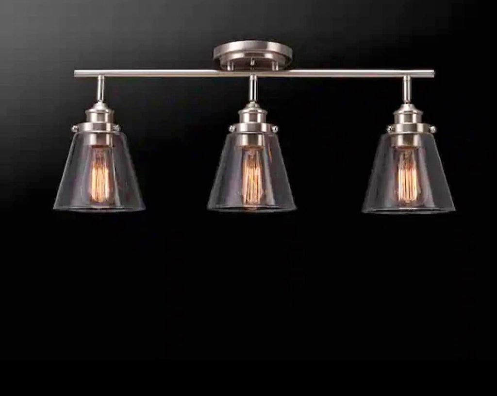 Jackson 2 ft. 3-Light Brushed Nickel Fixed Track Lighting
