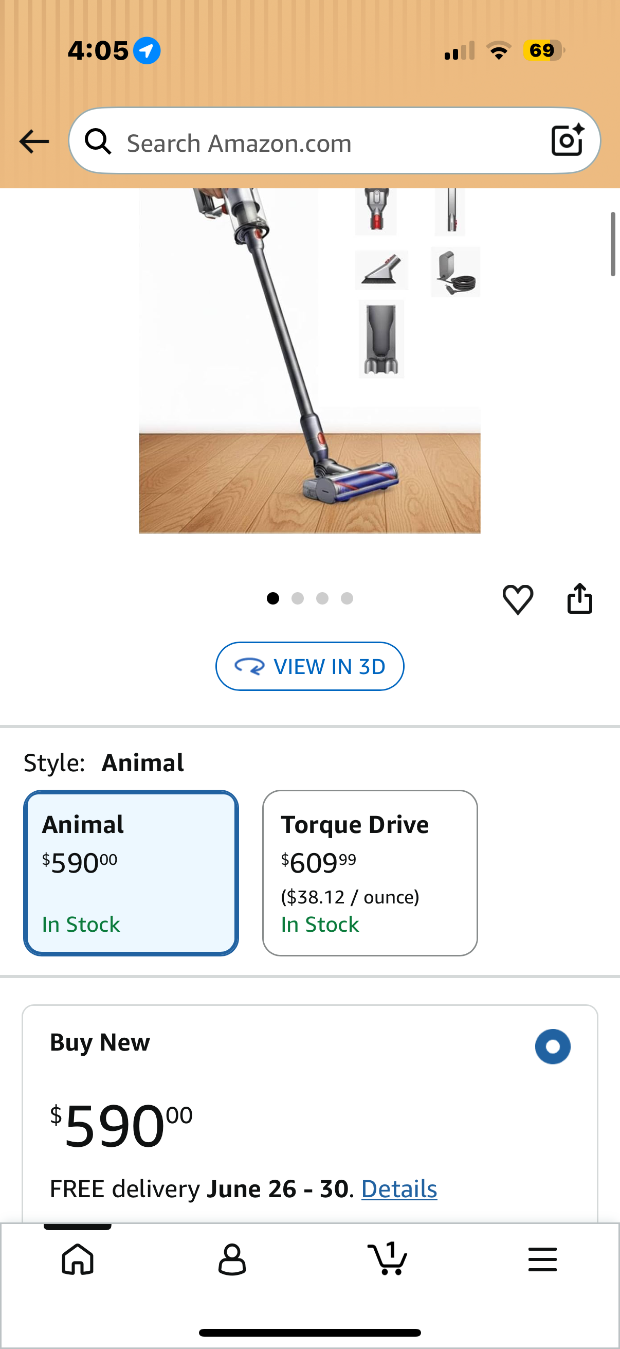 Dyson V11 Animal Cordless Vacuum (used)