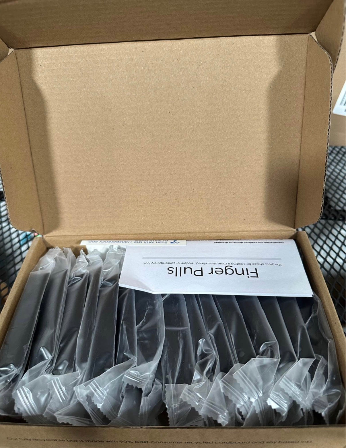30 Pack Finger Pulls for Cabinets