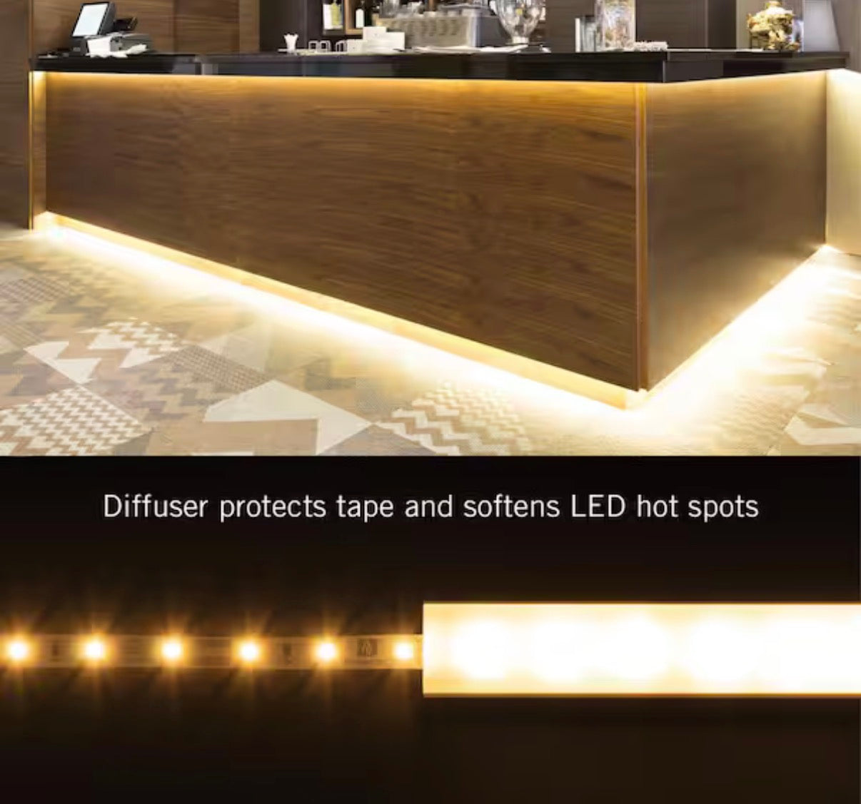 Corner Mount Tape Light Channel Silver 5-Pack