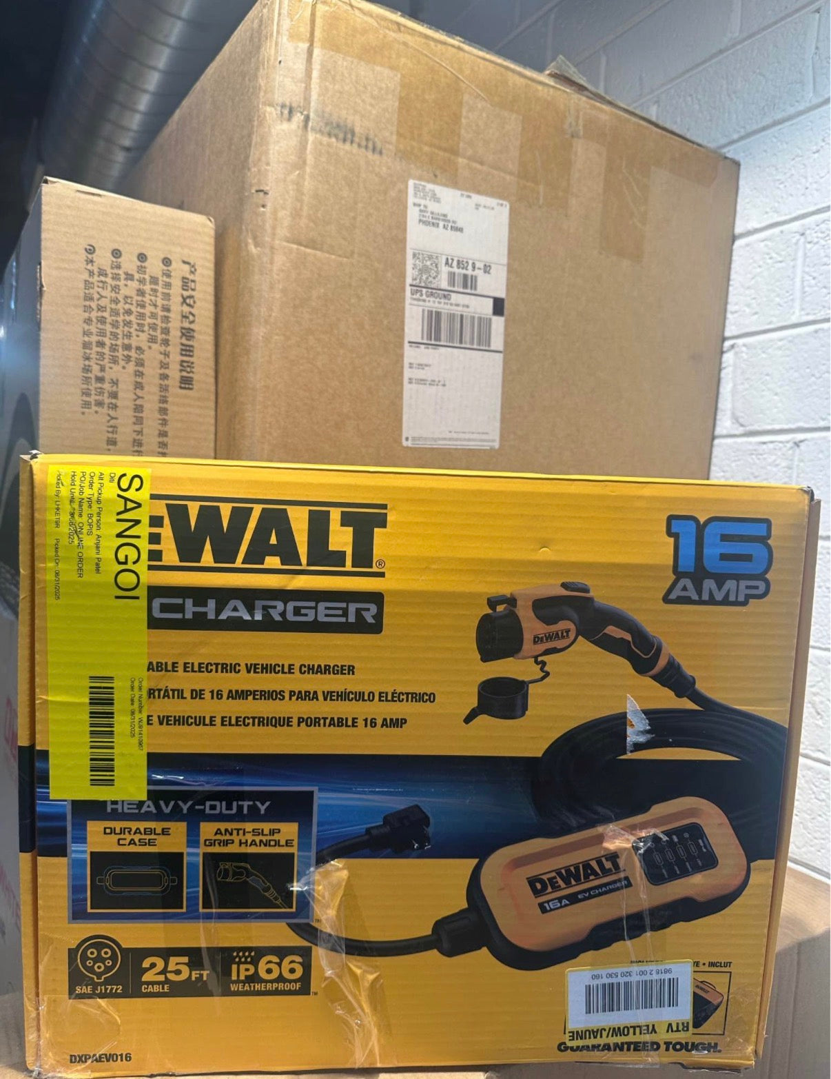 DEWALT Level-2 Portable Electric Vehicle EV Charger