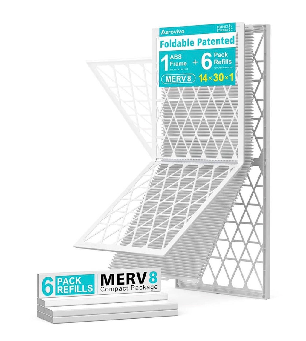 14x30x1 Refillable Air Filter Kit