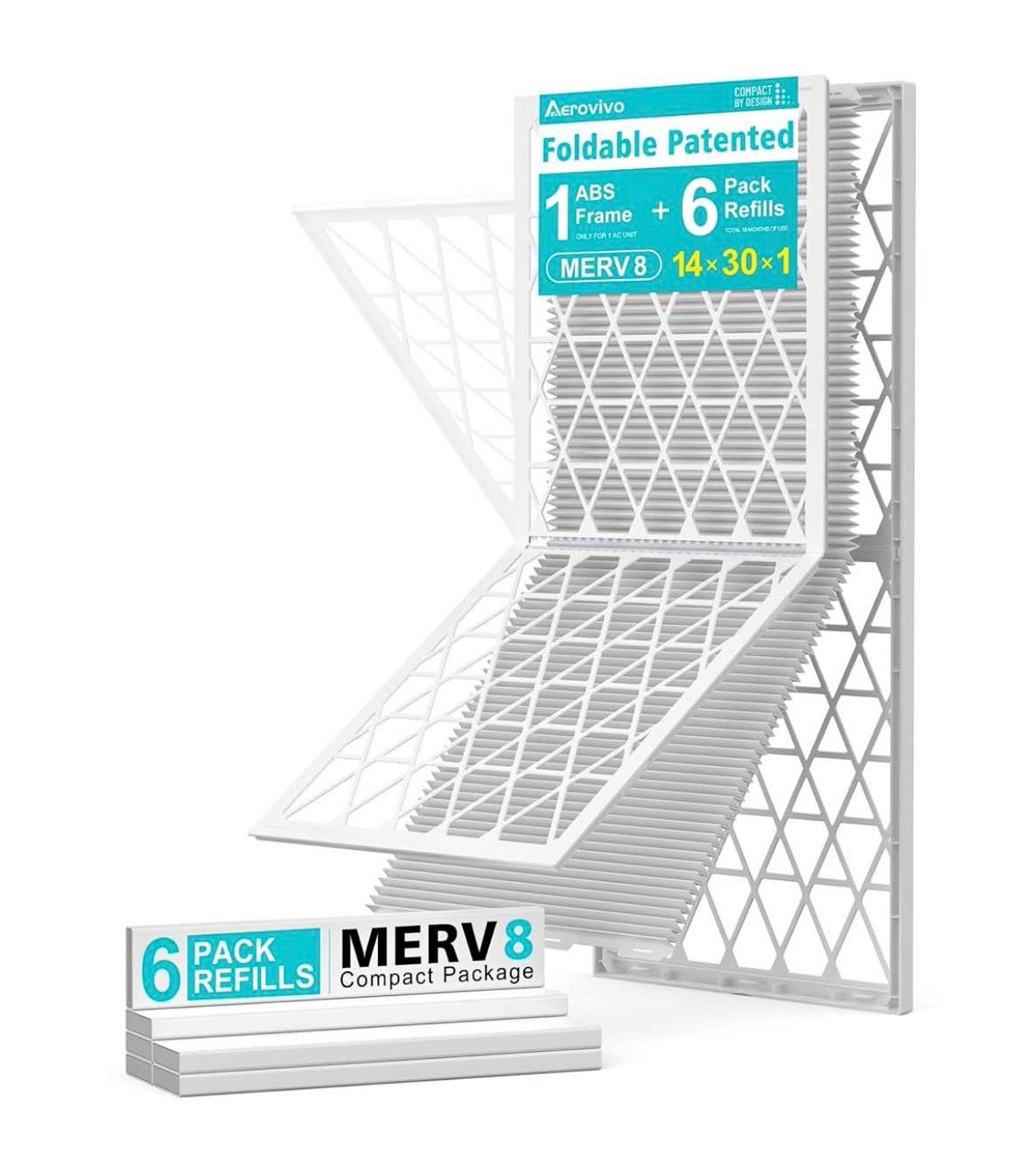 14x30x1 Refillable Air Filter Kit