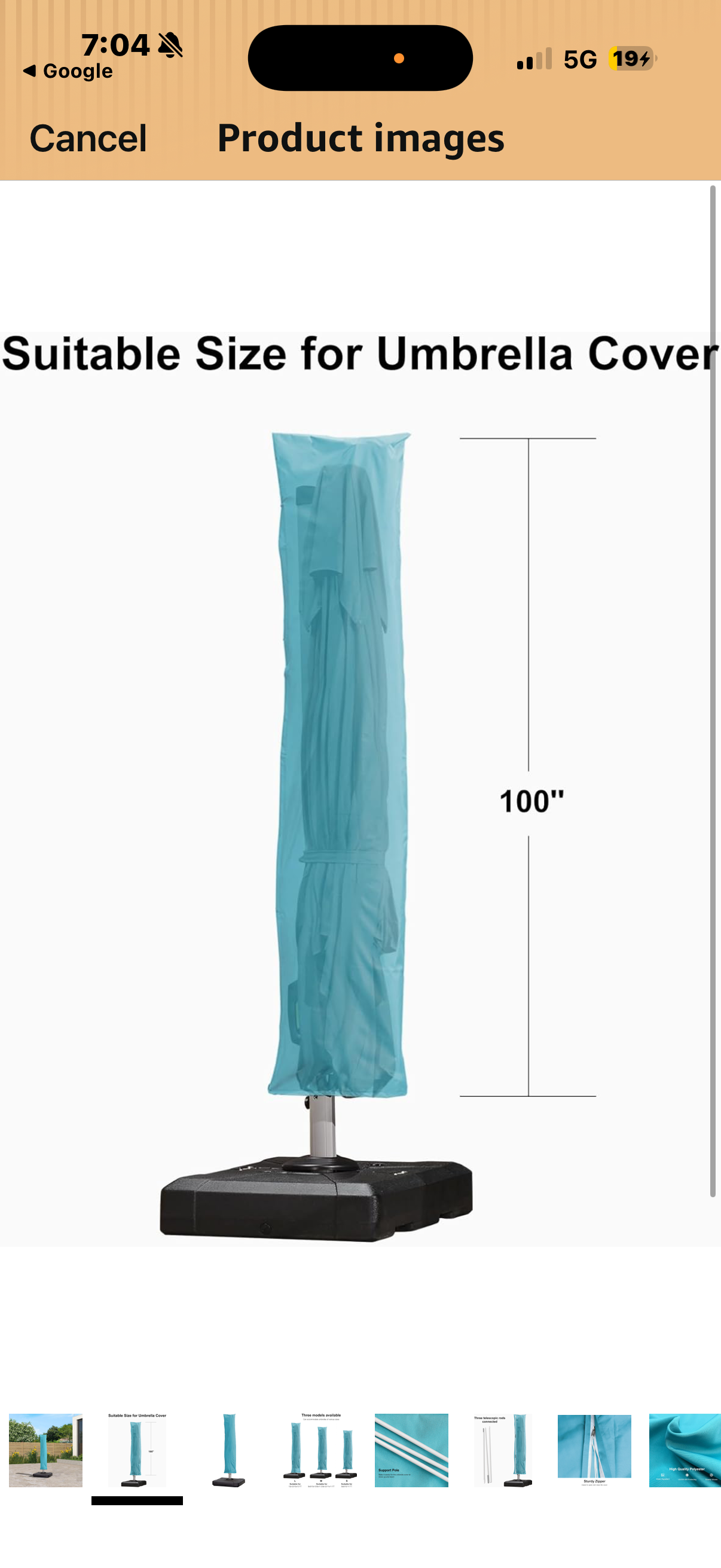 Cantilever Umbrella Cover