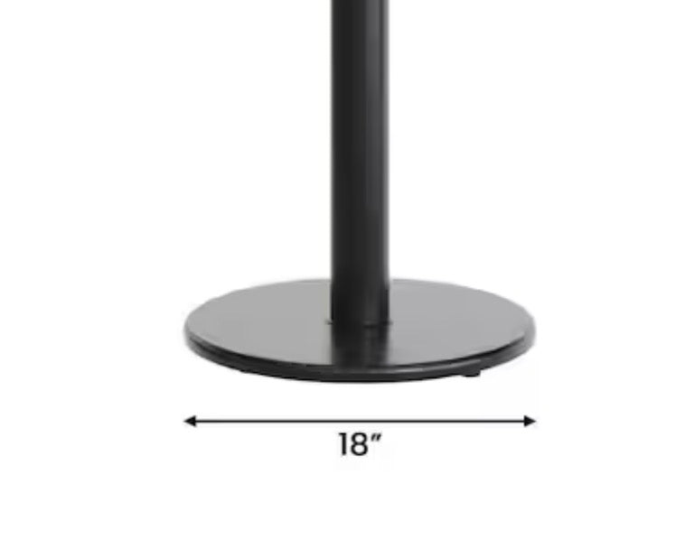 Commercial Table Round Cast Iron Base 18”