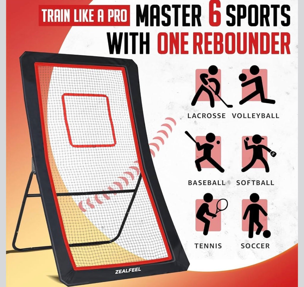 4x7FT  Rebounder Perfect for Lax Baseball Volleyball & Soccer