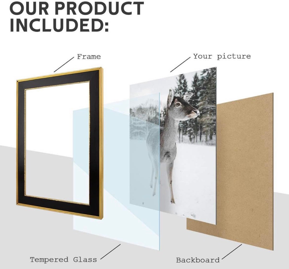 12x18 Picture Frame Vintage Style