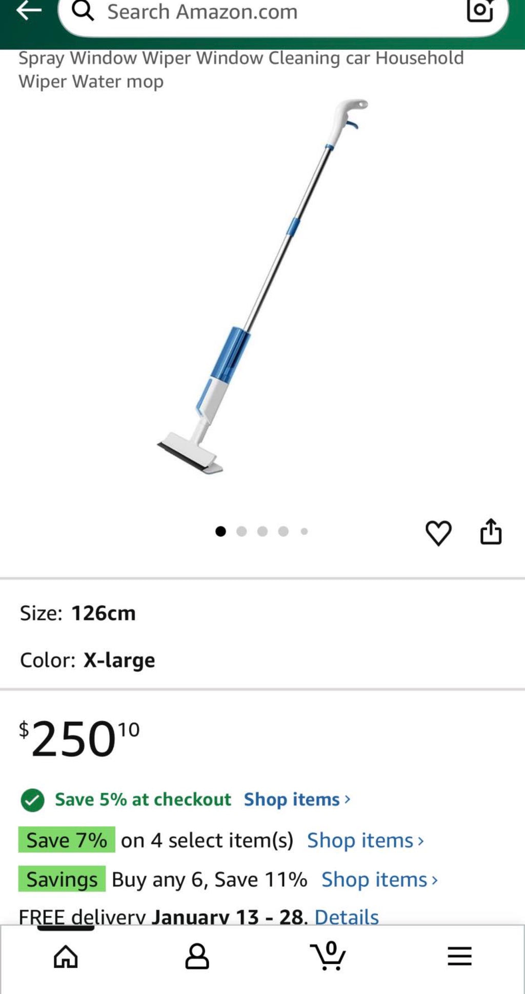 Spray Window Wiper Window Cleaning car Household Wiper Water mop