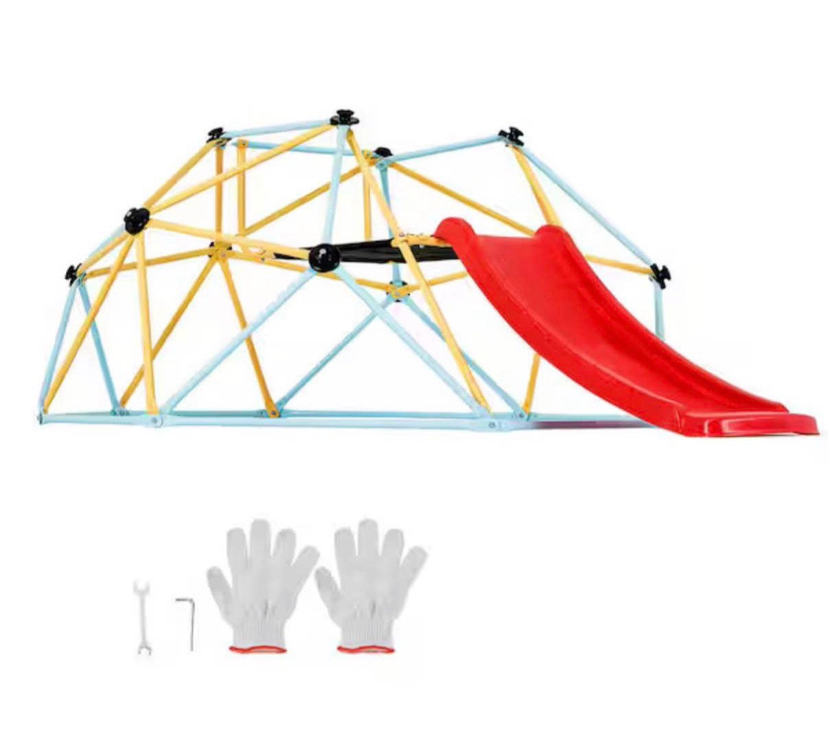 8 ft. Geometric Climbing Dome with slide