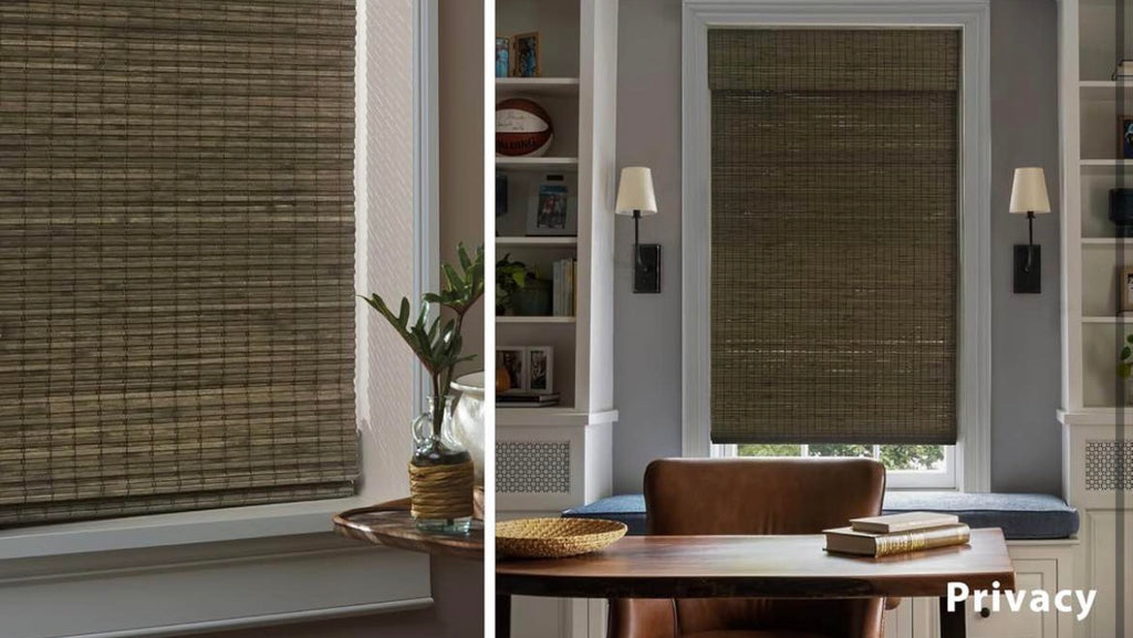 Cordless Bamboo Roman Shades