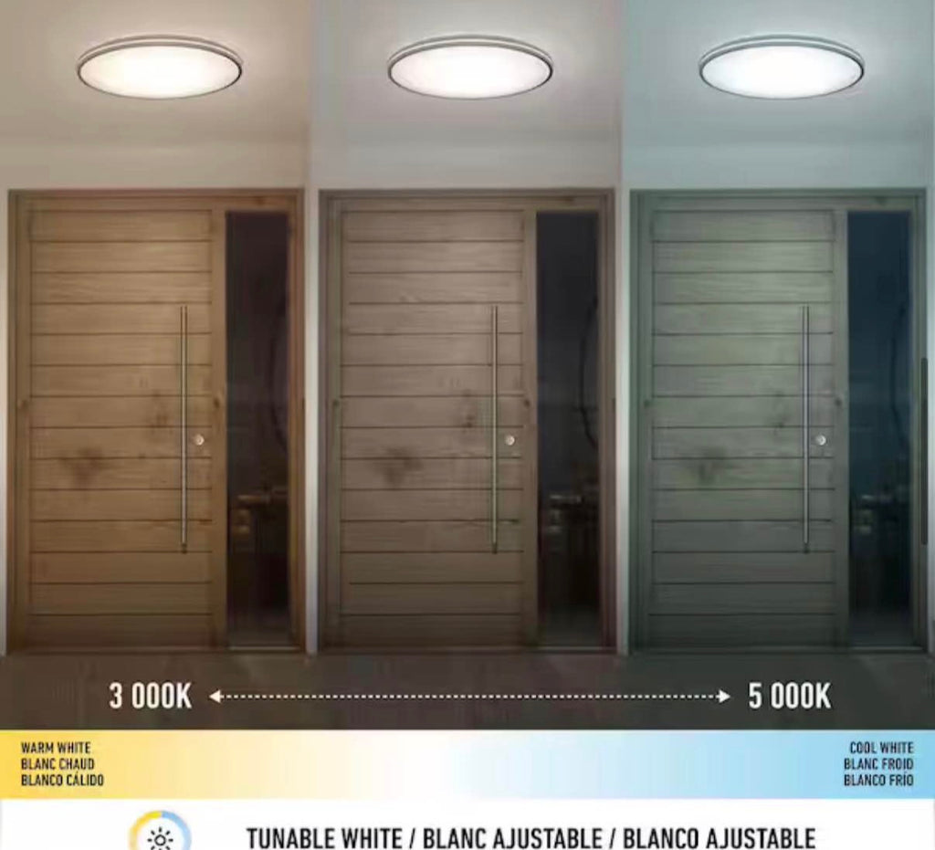 Athos 21 in. Modern Flush Mount Ceiling Light