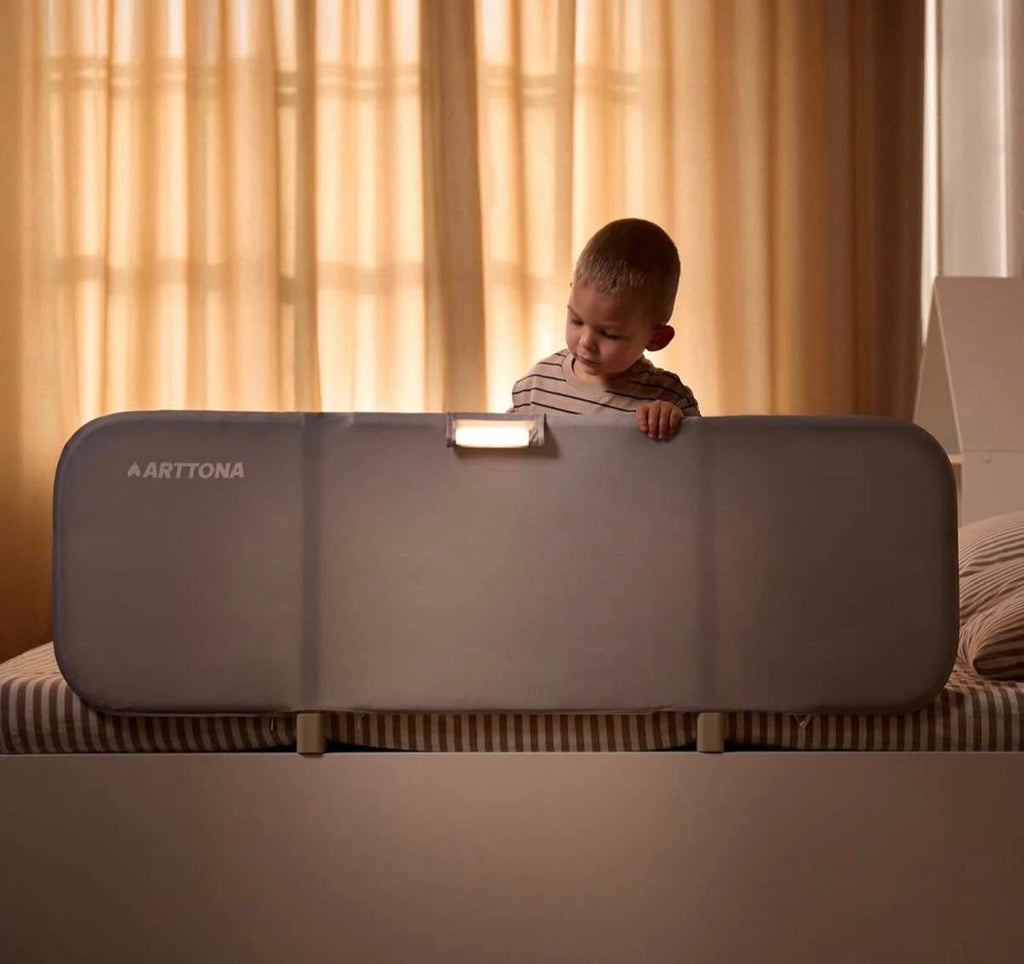 Toddler Bed Rail with Night Light  32 inch
