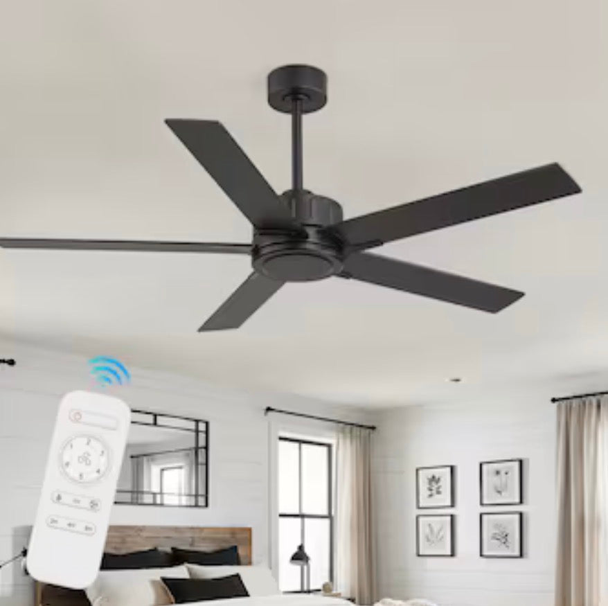 Breezary Modern 52 in. Ceiling Fan Without Light