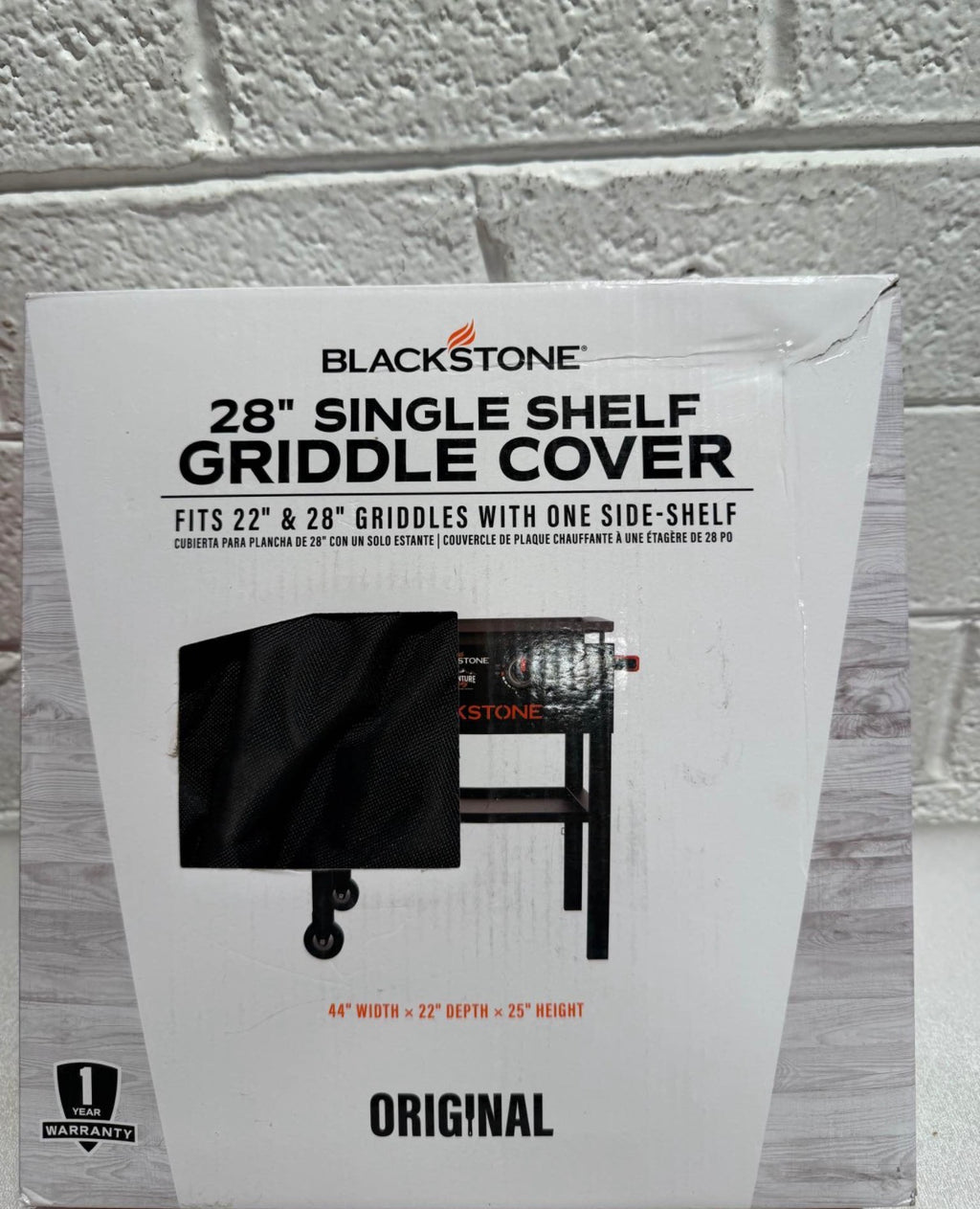 28 in. Black Griddle Station Cover
