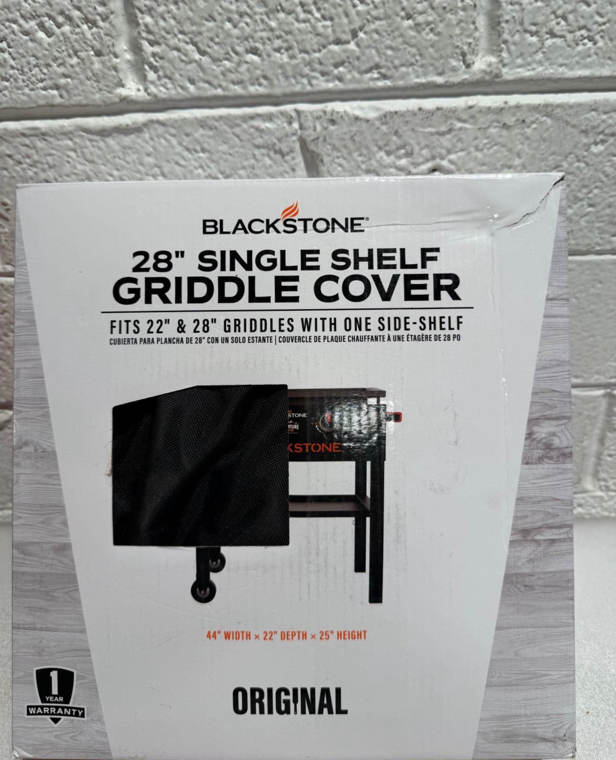 28 in. Black Griddle Station Cover