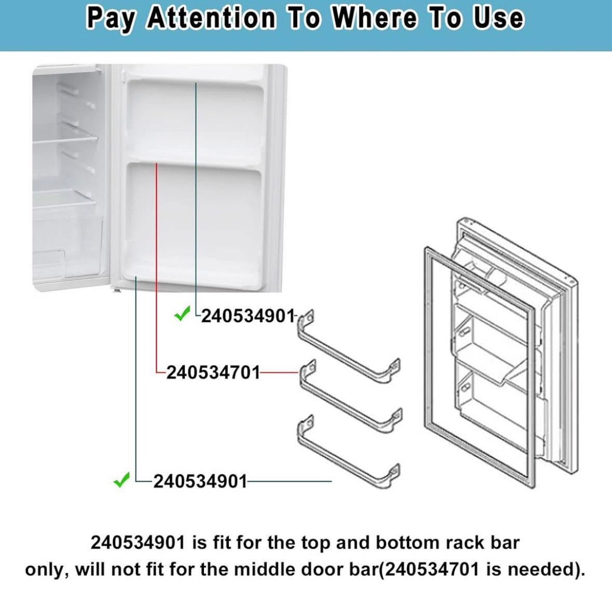 Kenmore Door Shelf Rack Bar Replacement