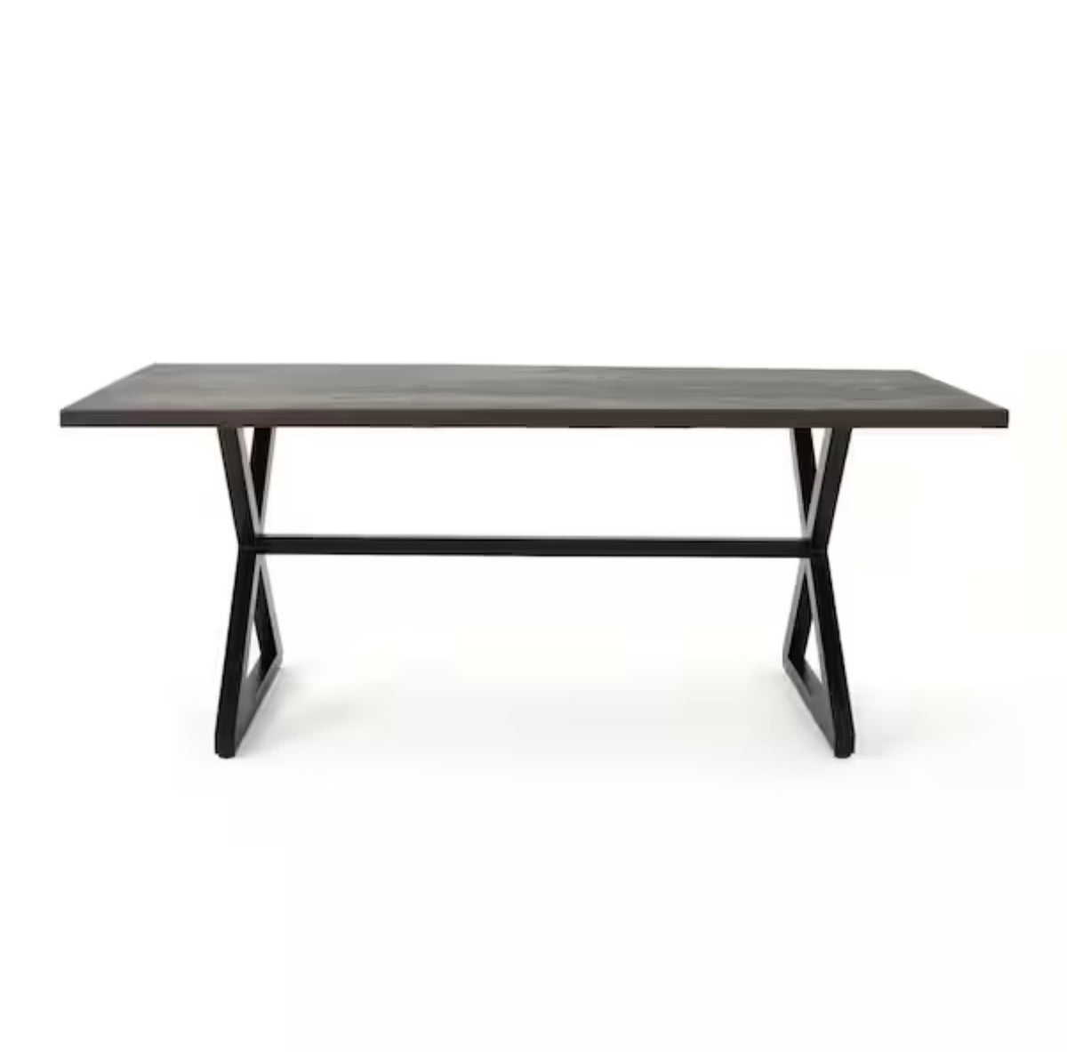 Rolando Brown Metal Outdoor Patio Dining Table