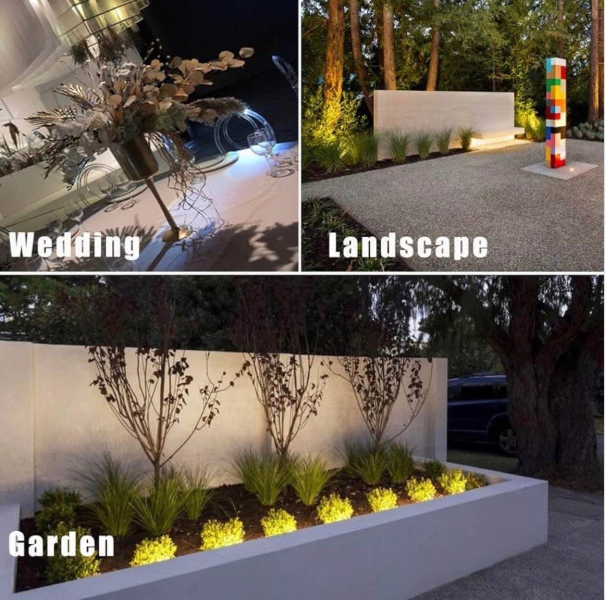3000K Sign Lighting Wall Wash Outside