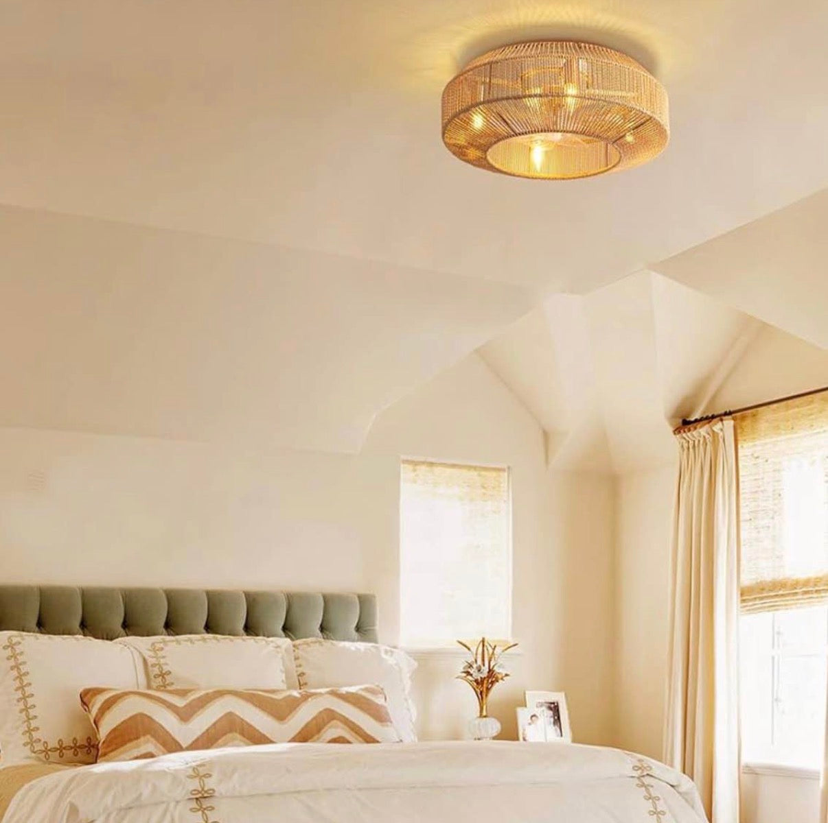 Moooni 20" Boho Caged Ceiling Fan with Light