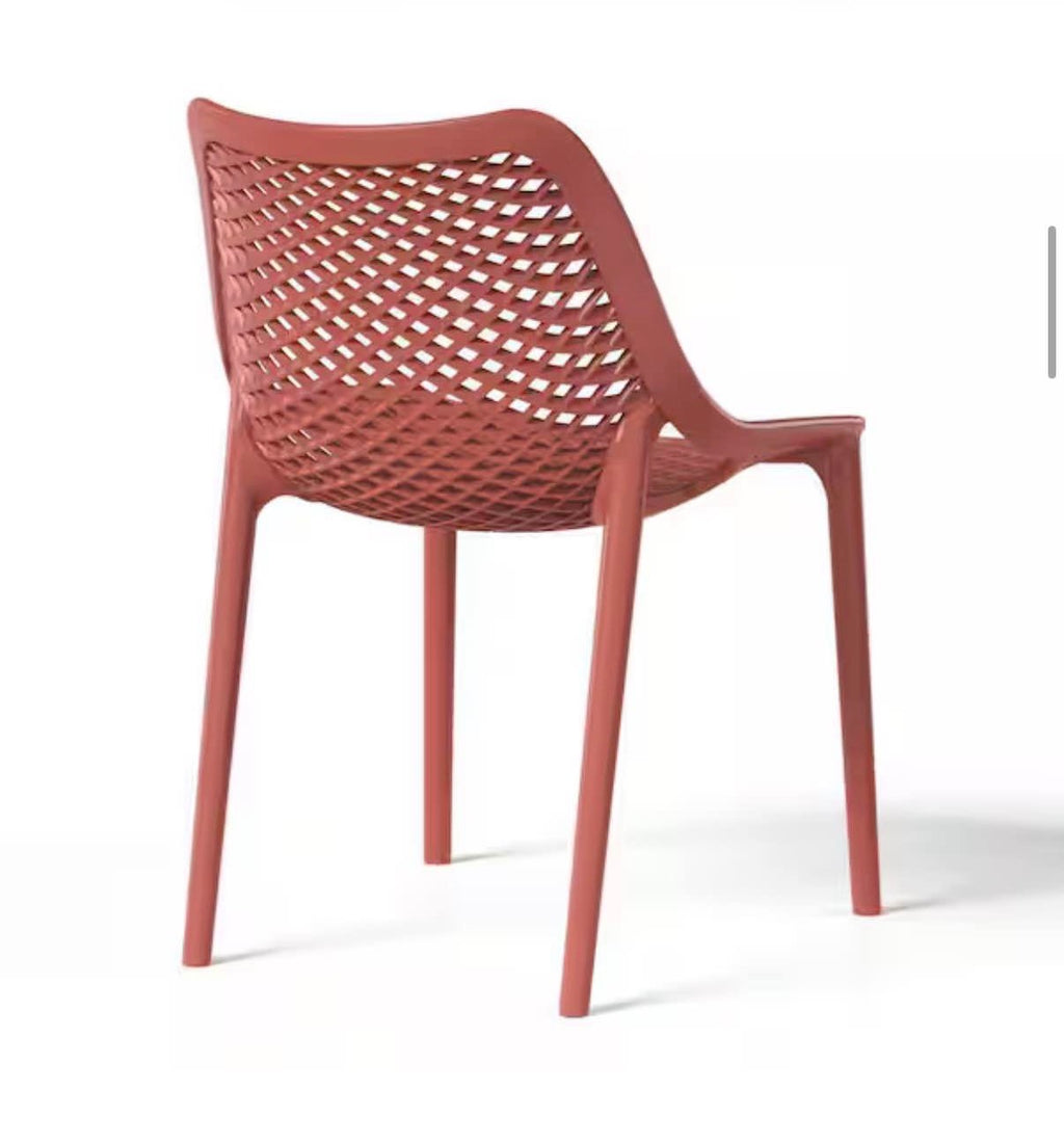 Outdoor Curved Dining Side Chair (Set of 2)