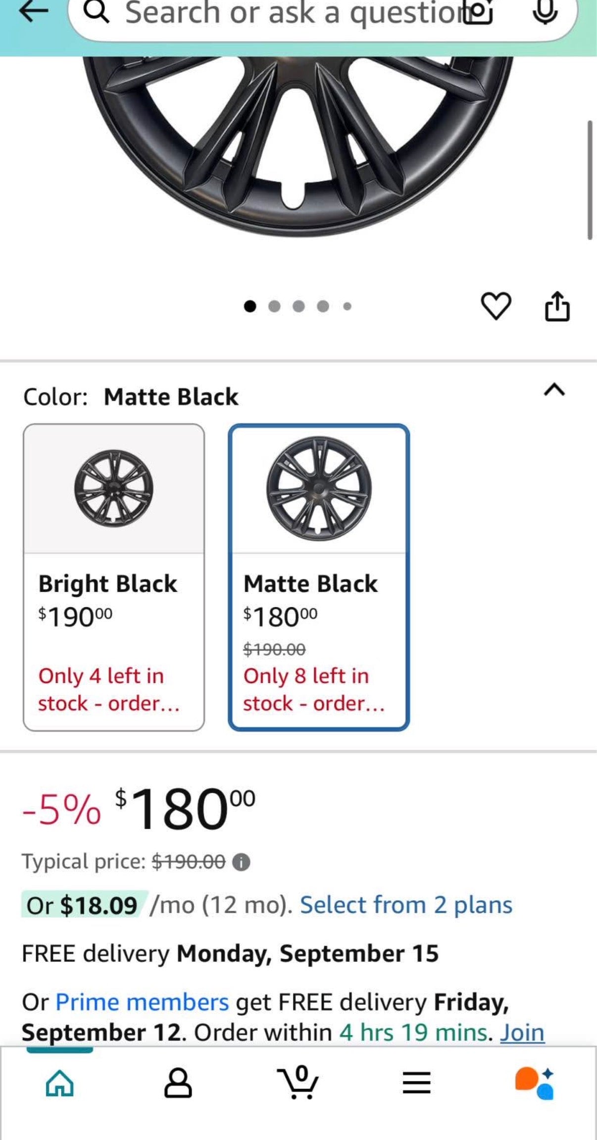 Wheel Cover 19 Inch for Tesla Model Y