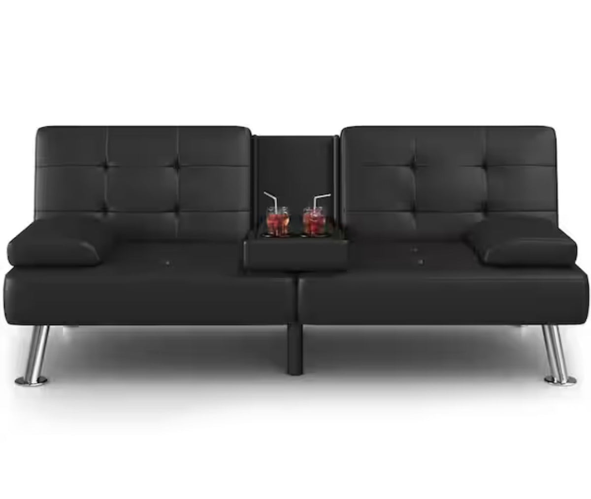 65 in. Convertible Sofa Bed Love Seat ( used )