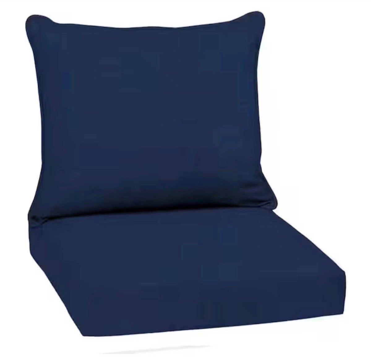 Outdoor Lounge Chair Cushion in Sapphire Blue Leala