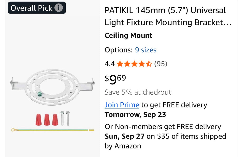 20 in. Indoor Ceiling Fan with LED Light (missing bracket mount)