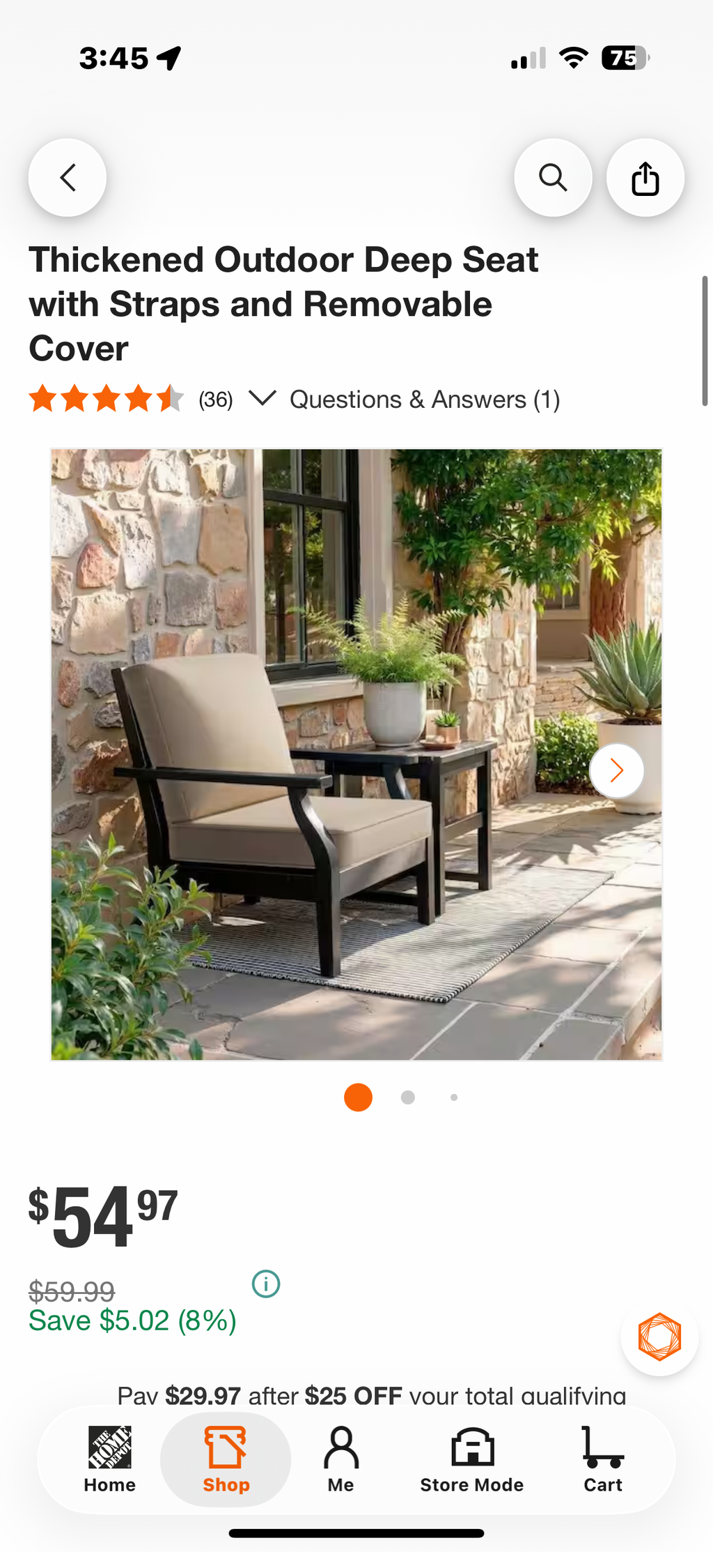 22 in. x 21 in. x 3.5 in. Patio Couch Cushion Set in Beige