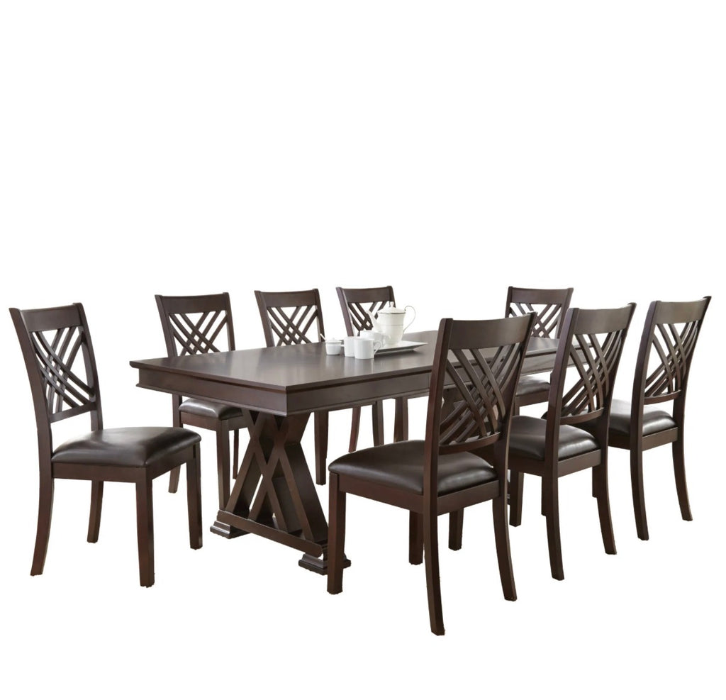 Adrian Espresso Side Chairs (Set of 8)