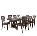 Adrian Espresso Side Chairs (Set of 8)