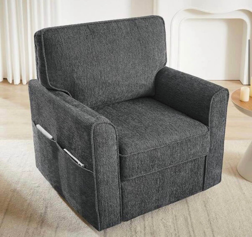 360° Swivel Chair Luxurious Chenille