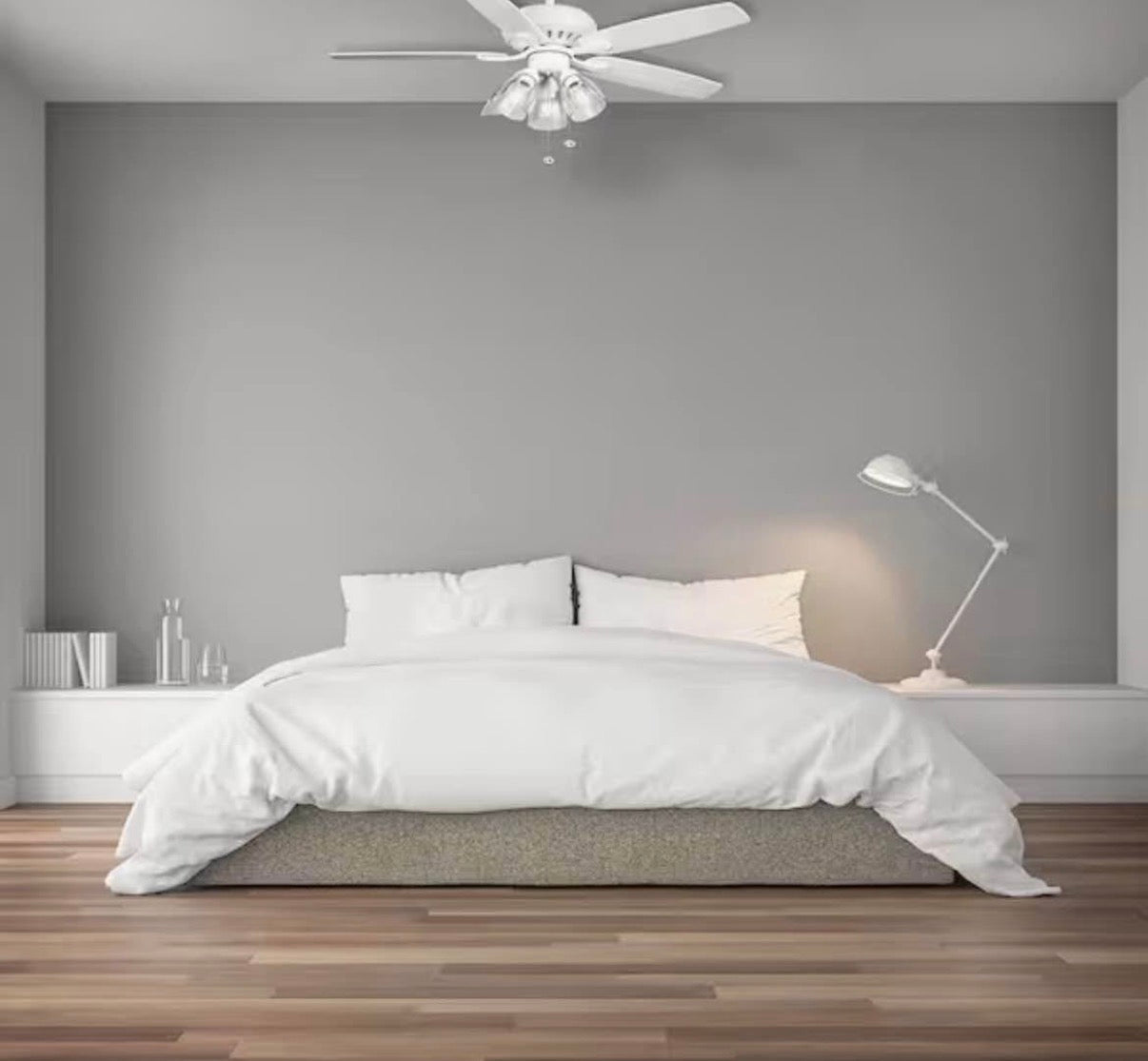 Rockport 52 in Indoor LED White Ceiling Fan