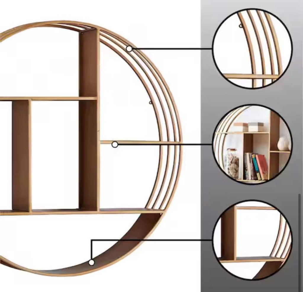 Brooklyn Gold Circular Shelf