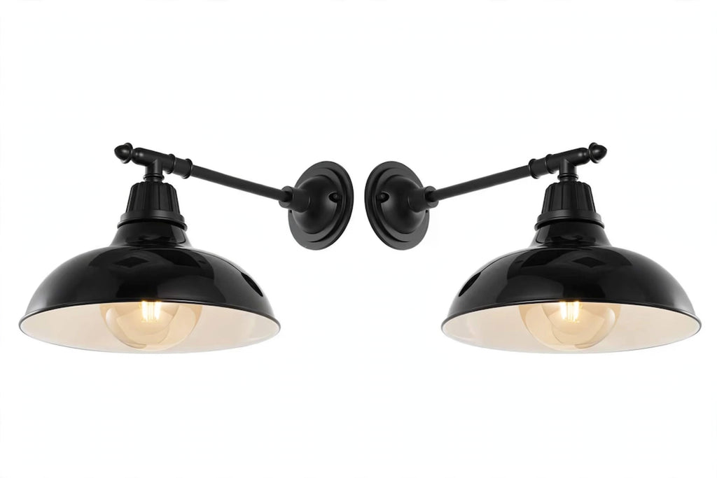 2-Pack Jonathan Y  Wallace Farmhouse Outdoor Sconces