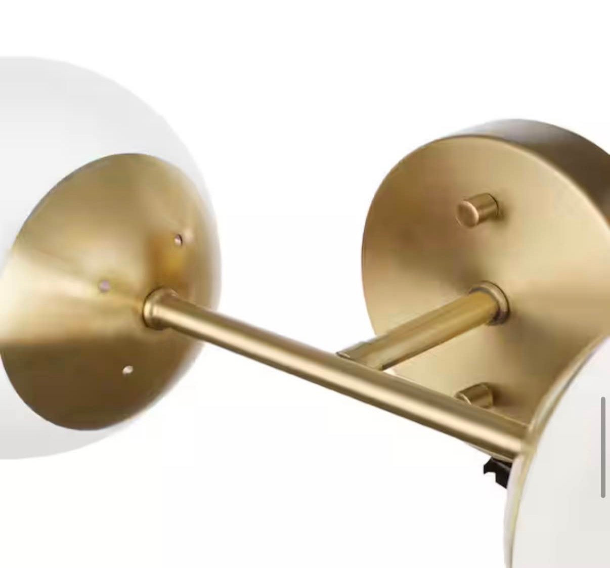 19.5 inches 2-Light Matte Brass Wall Sconce Light