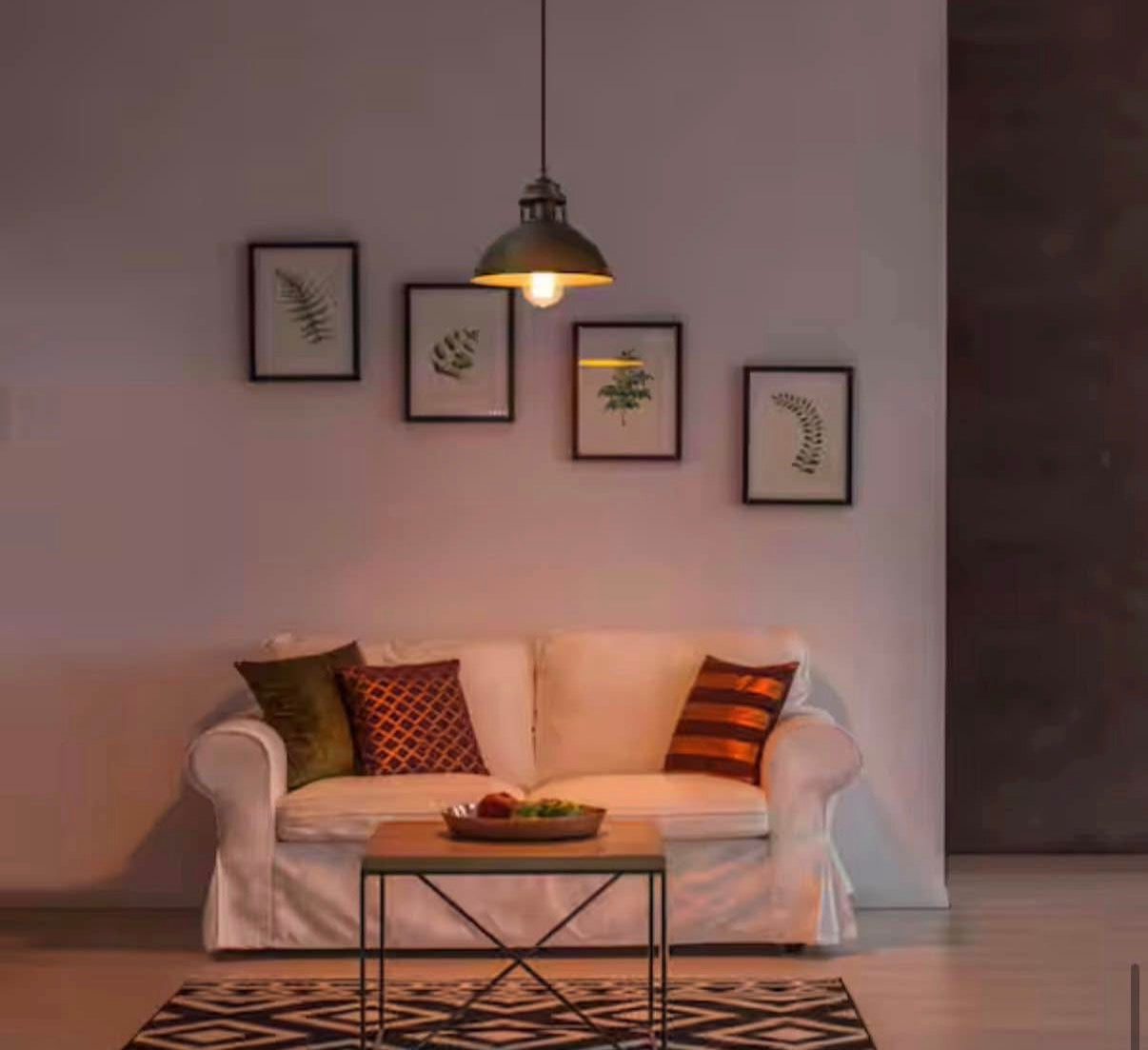Brushed Silver and Black Island Pendant Light