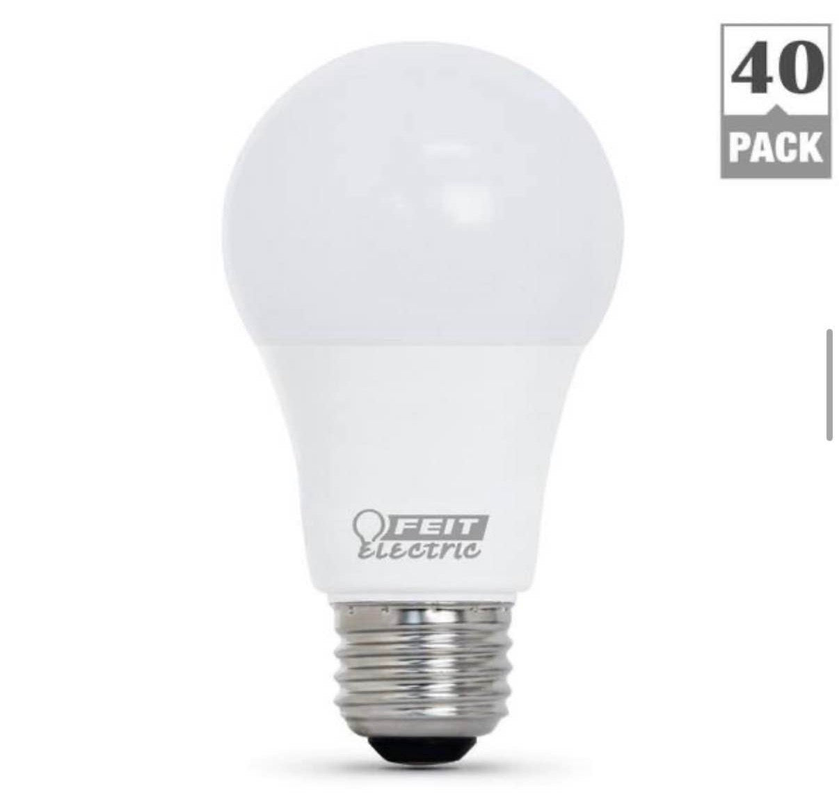 60-Watt LED Light Bulb Daylight (40-Pack)