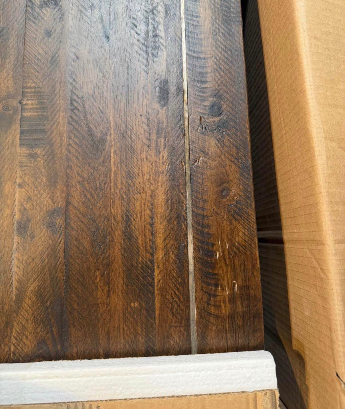 Rustic 3-Drawer Reclaimed Solid Wood Farmhouse Nightstand Set of 2