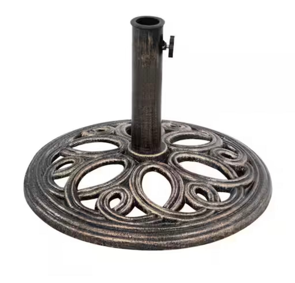 Cast Iron Round Patio Umbrella Base