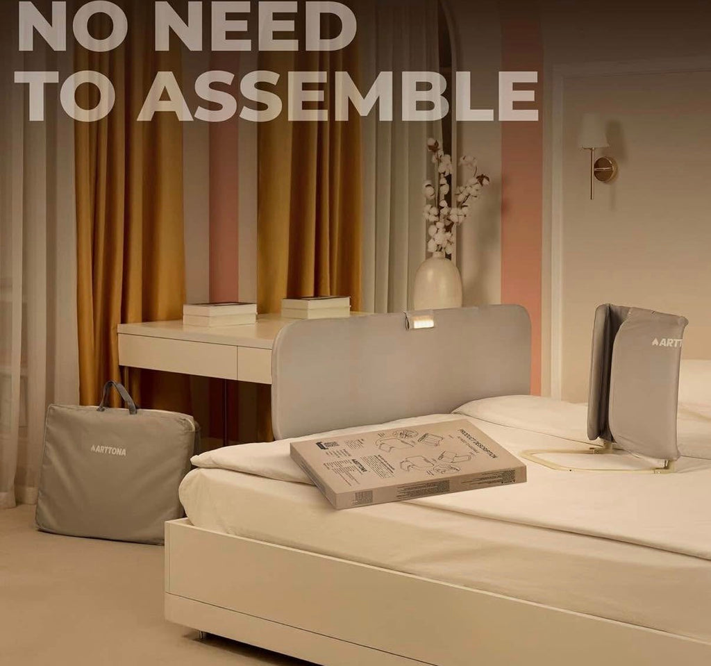 Foldable Bed Side Rails with Night Light 48 inch