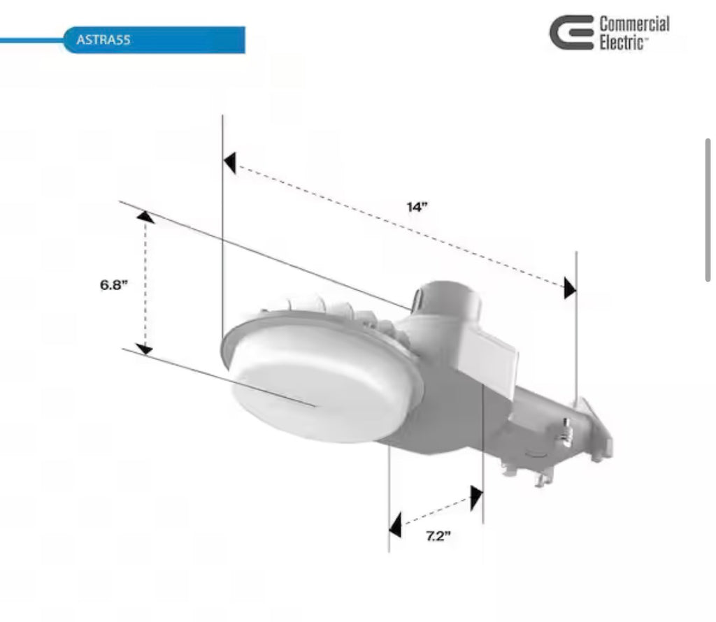 Commercial Electric  LED Dusk to Dawn Outdoor Area Light