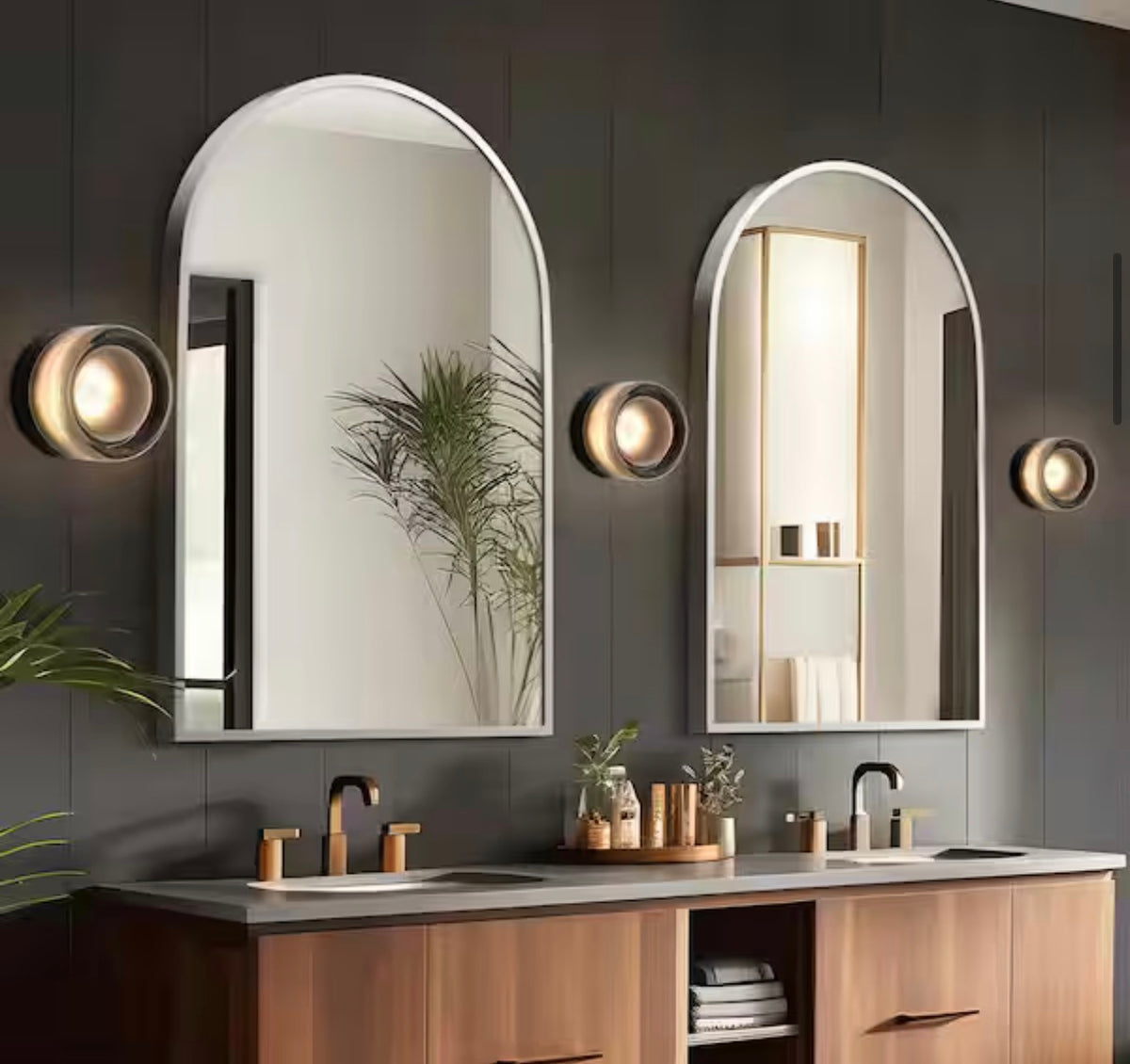 Eva 1-Light LED Smoky Gray Dimmable Mini Wall Sconce