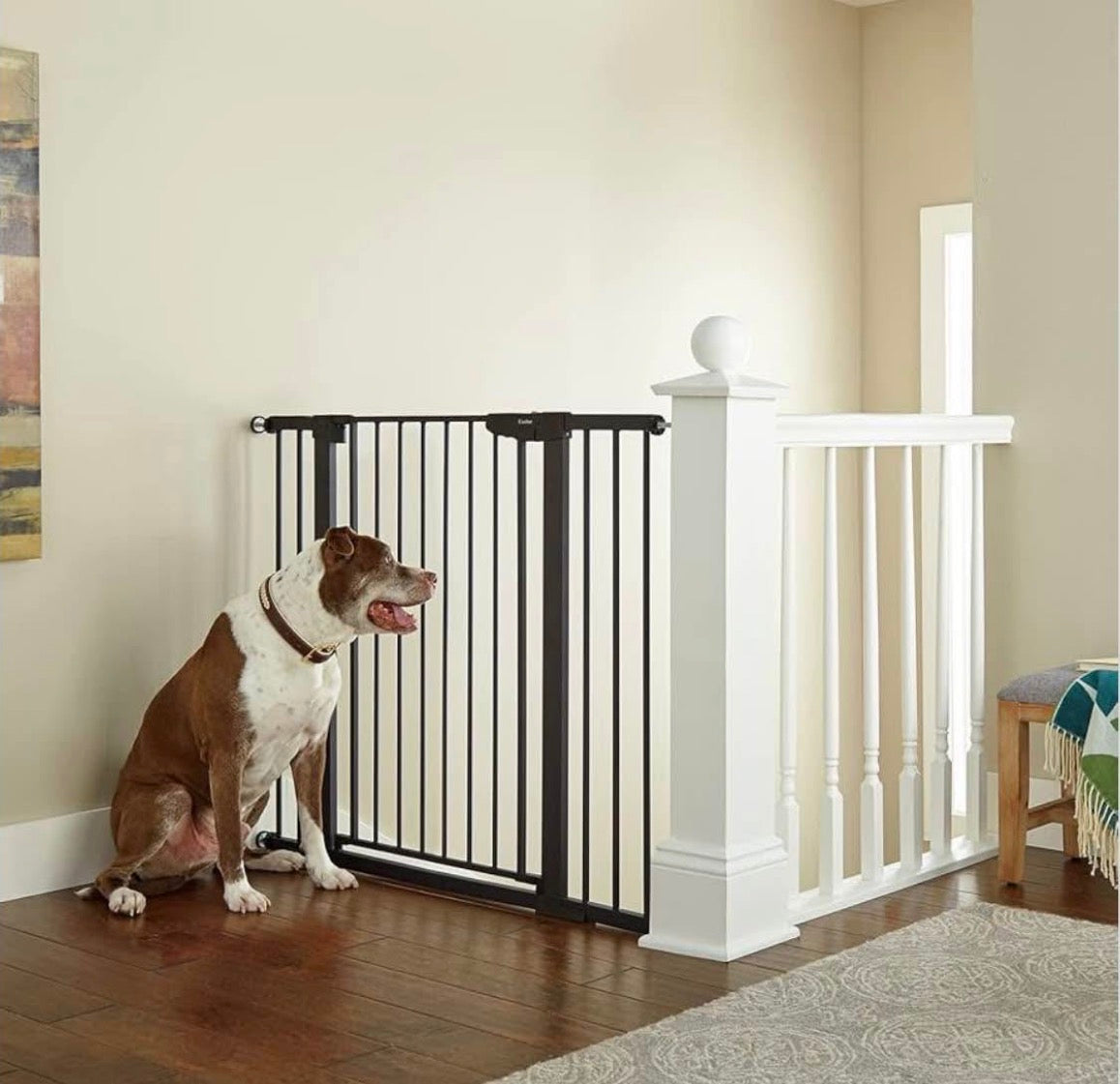 36" Extra Tall, 29.7-46" Wide Baby Gate for Stairs