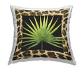 Green Square Outdoor Throw Pillow