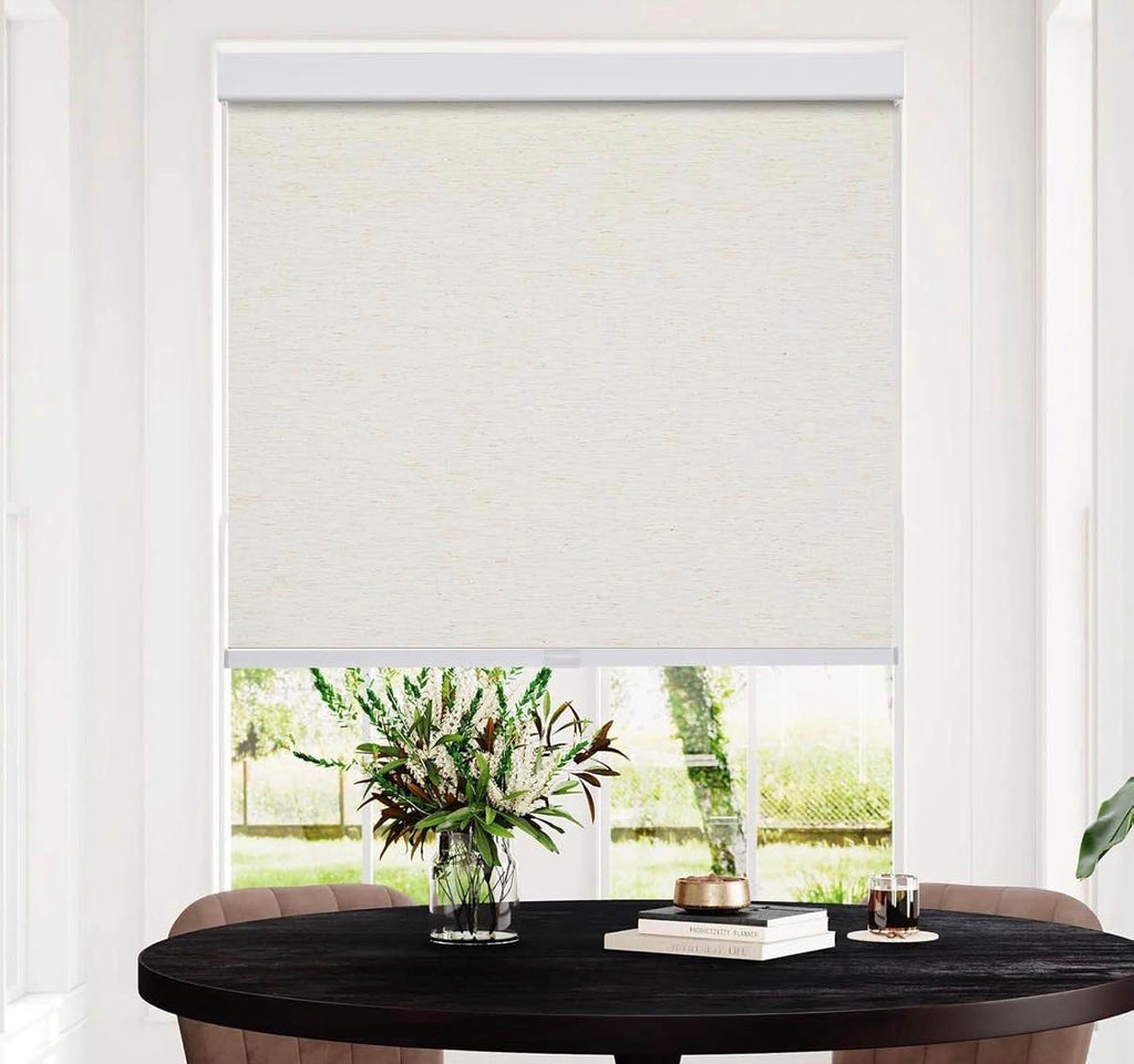 34.5" W x 64" H Free-Stop Cordless 100% Blackout Roller Blinds
