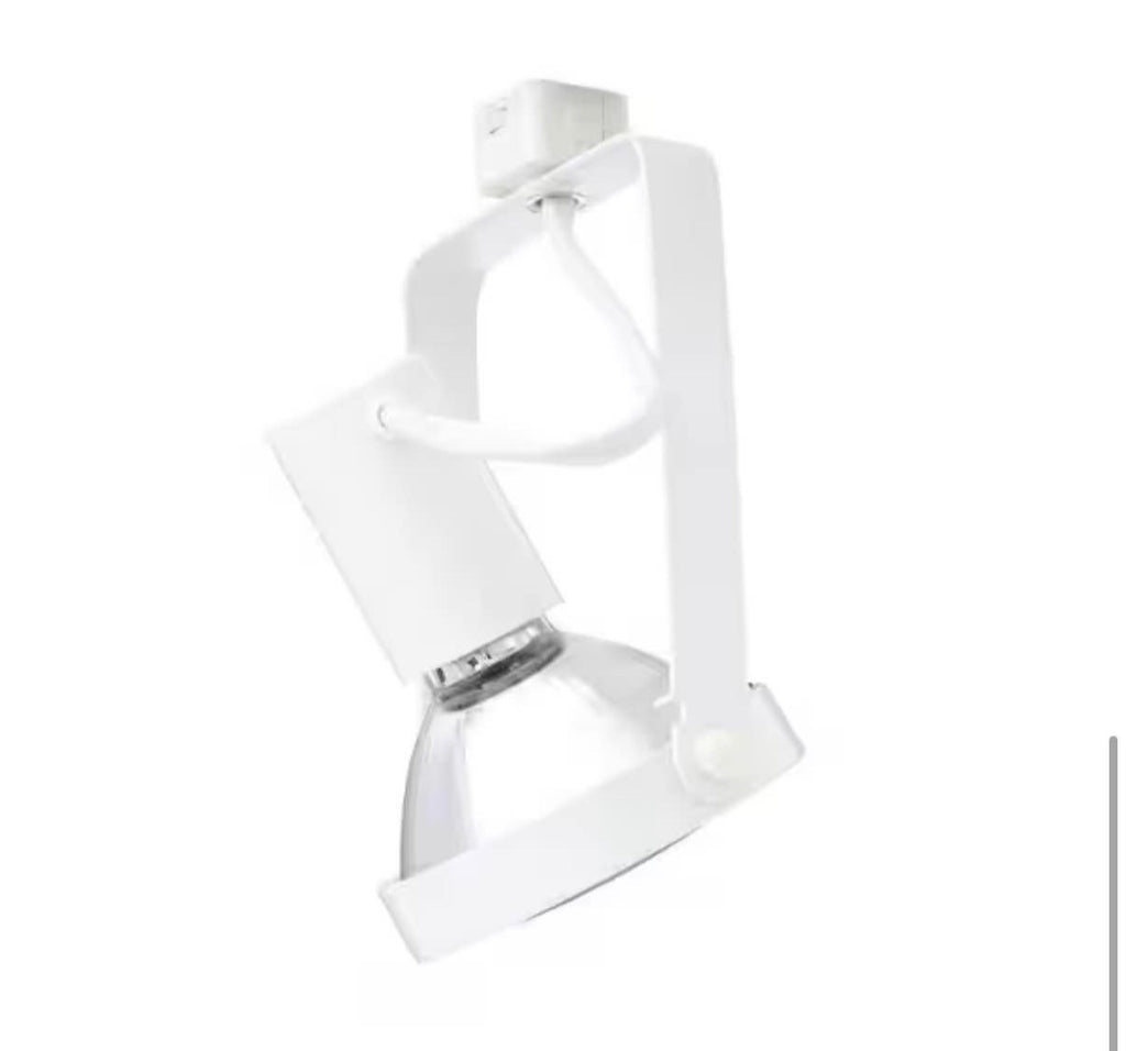 Trac-Lites White Open-Back Gimbal Light