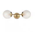 19.5 inches 2-Light Matte Brass Wall Sconce Light